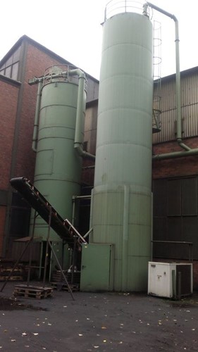 Reclaiming plant for furan sand, 5 t/h